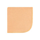 Flannel washcloth in peach color, designed for baby care, featuring a soft texture for gentle use.