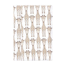 Cotton flannel burp cloth featuring a giraffe pattern, designed for babies, one size.