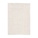 Cotton flannel burp cloth with a beige and white striped design, suitable for infants.