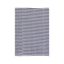 Flannel burp cloth from Baby Vision in navy and white stripes, designed for keeping babies clean during feeding.