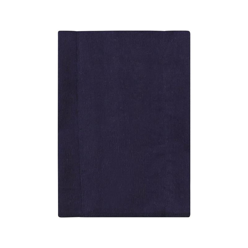 Flannel burp cloth in navy blue from the Baby Vision Going Places 4-pack, soft and absorbent for feeding.