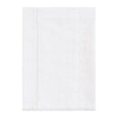 White cotton flannel burp cloth, featuring a simple design, suitable for unisex baby use.