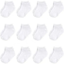 Baby Vision - Baby Girls' Cotton Rich Newborn and Terry Socks, White No-show, 0-6M, 12Pk Image 1