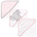 Baby Vision - Hudson Baby Unisex Baby Cotton Rich Hooded Towels, Cute Elephant Image 1