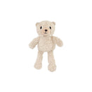 Plush beige bear toy with a cute facial expression, perfect for cuddling and comforting babies.