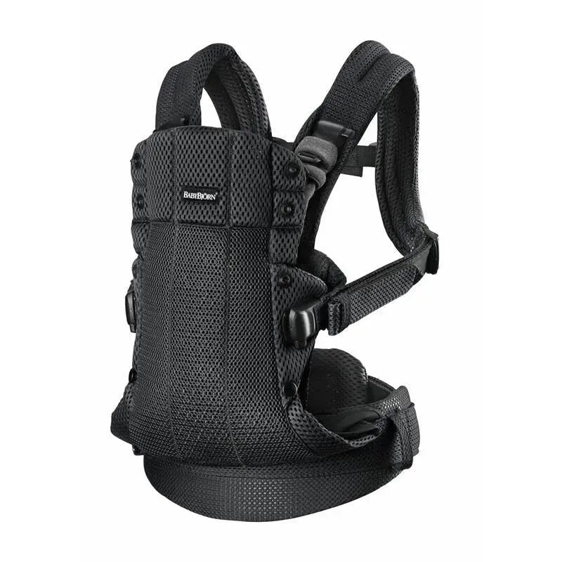 BabyBjorn Baby Carrier Harmony in 3D mesh, black, features adjustable straps and ergonomic design for comfortable baby carrying.