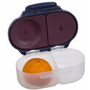 Bbox Harry Potter Snackbox with two compartments, displaying an orange in one section and dark purple silicone features.