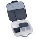 Bbox Lunchbox Midnight features a dark navy exterior with compartments for food storage and a handle for easy carry.