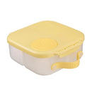 Bbox Mini Lunch Box for Kids in Lemon Twist color, featuring a yellow lid and a clear container with a handle.