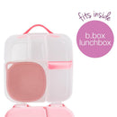 Silicone lunch tub in berry color with compartments, designed to fit inside a b.box lunchbox.