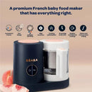 Beaba Babycook Neo Baby Food Maker in Cloud color, featuring a sleek design and multiple cooking functions for healthy baby meals.