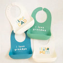 Bella Tunno - Wonder Bib, Silicone Baby Bib for Girls & Boys, Non-toxic BPA Free Soft Silicone Bib, I Love Mom Image 6
