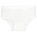 White girl’s bamboo underwear from the Bellabu Bear 7-Pack, designed for sizes 2/3T. Durable and soft fabric.
