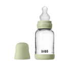 Bibs - Baby 4Oz Silicone Glass Bottle With Bumper Sage Image 1
