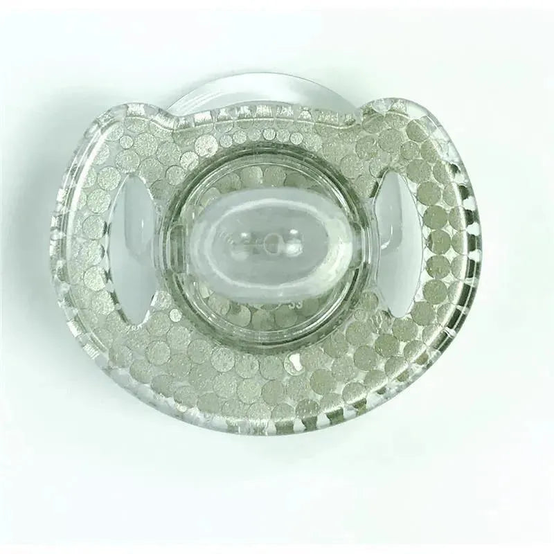 Bling Crystal Pacifier Pearl With Clear Trim, 6/18M Image 3
