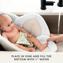 Blooming Bath - Lotus Flower Bath Mat Sink Cushion, Buttercream Image 6