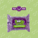 Boogie Wipes, 30 count saline nose wipes in grape scent, featuring a purple packaging with hypoallergenic and alcohol-free labels.