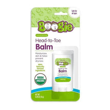Boogie Wipes Head-to-Toe Balm in a white tube, labeled as USDA organic, moisturizing skin, safe for all ages.
