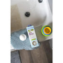 Boogie Wipes Kids Bath Bombs packaging next to a bath bomb and a colorful bath toy on a soft towel.