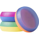 Colorful Boon 3Pk Nursh Storage Buns, designed to organize baby bottles, featuring a purple, pink, green, and yellow color scheme.