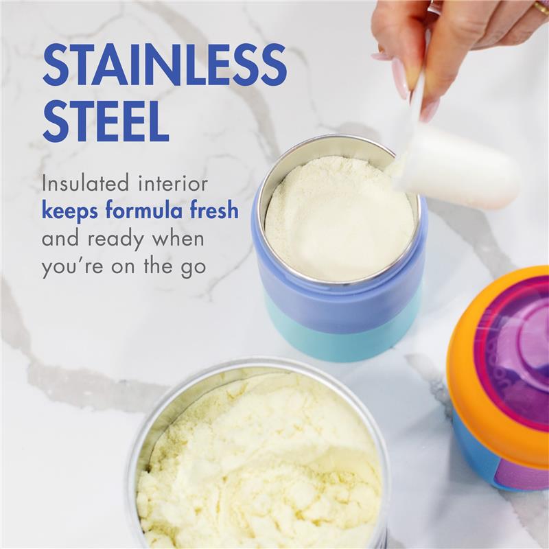 Boon Triful Baby Formula Dispenser On The Go, Blue Image 2