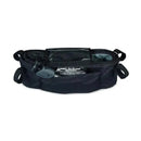 Black baby stroller organizer with cup holder and storage pockets for mom essentials
