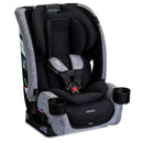 Britax One4Life Slim All in One Car Seat in Raven Black with a sleek design, adjustable harness, and two cup holders.