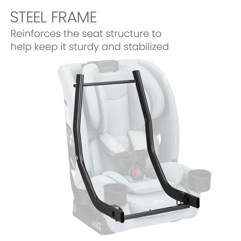 Britax One4Life Slim All-in-One Car Seat in Sea Foam, featuring a visible steel frame for structural stability.