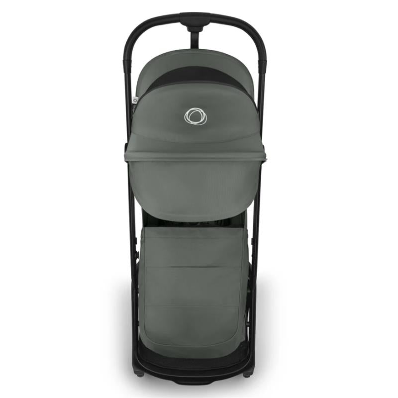 Bugaboo Butterfly 2 Plus Complete Stroller in Forest Green, featuring a compact design and spacious storage.