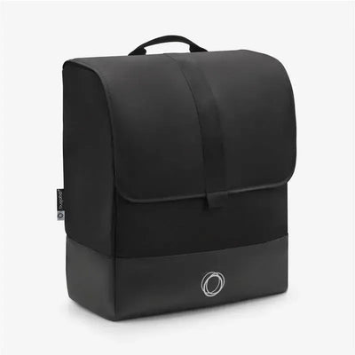 Black Bugaboo Butterfly Transport Bag with a top handle and logo, designed for carrying strollers securely.