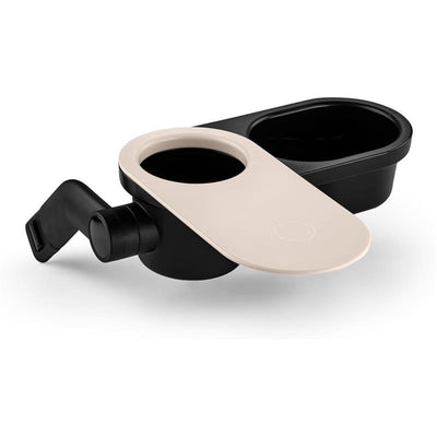 Bugaboo Food and Drink Tray featuring two cup holders, designed for compatibility with Bugaboo strollers.