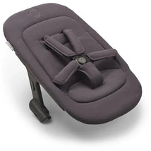 Bugaboo Giraffe Newborn Set in Tornado Grey, featuring a padded seat with adjustable harness and sturdy base.