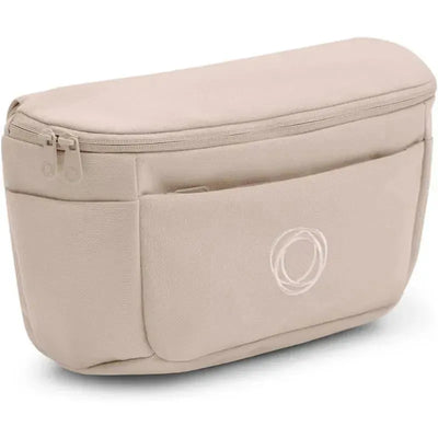 Desert Taupe Bugaboo Organizer with a zippered closure and front pocket, designed for stroller organization.