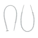 Gray silicone accessory tethers featuring textured beads, designed to secure items like pacifiers or toys.