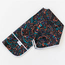 Bumkins Sleeved Smock featuring colorful text and doodles promoting kindness on a black background.