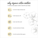 5 reasons why organic cotton matters for babies, highlighting softness, durability, and eco-friendliness.