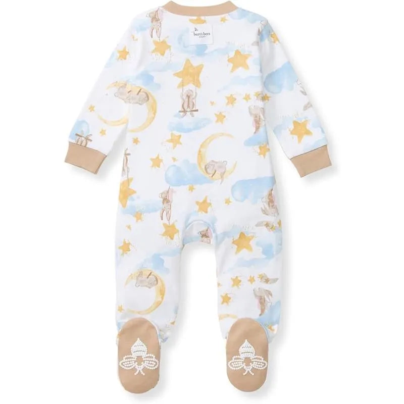Burts Bees - Baby Boy Stardust Bunnies Sleep & Play, Cloud Image 2