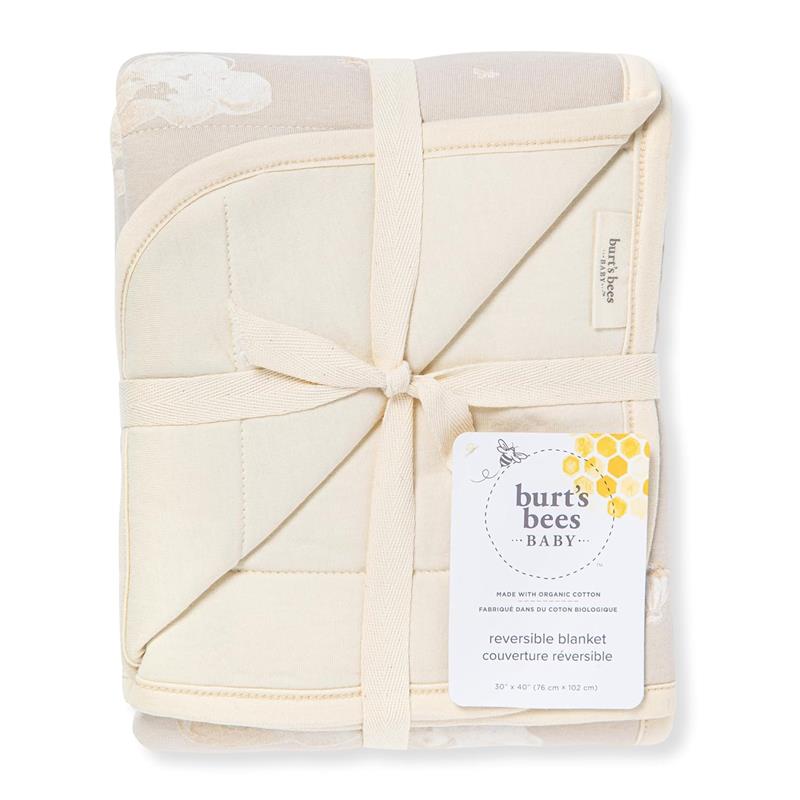 Burt's Bees - Good Night Sky Reversible Blanket, Limestone Image 3