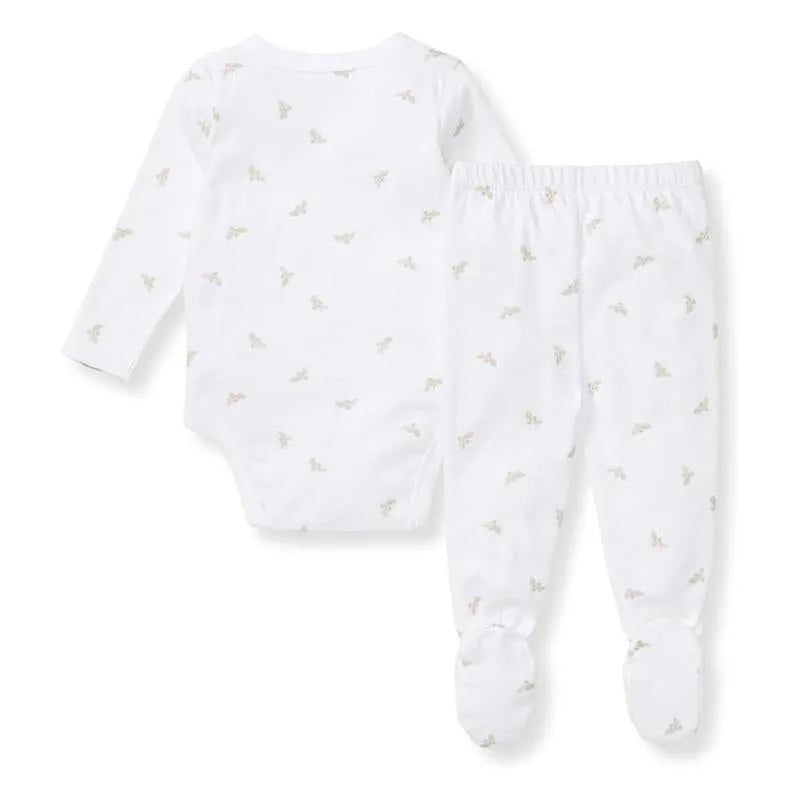 Burts Bees - Micro Golden Bee Bodysuit Set, Fossil Image 2