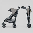 Chicco Liteway Stroller in Dune color, featuring a lightweight frame, adjustable canopy, and foldable design.