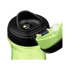 Chicco My Tumbler Rim Spout in green, featuring a black lid with a flip-top spout for easy drinking.