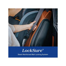 Chicco Myfit Cleartex Harness + Booster Car Seat featuring LockSure steel-reinforced belt locking system in obsidian color.