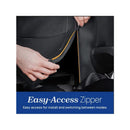Cleartex harness and booster car seat with an easy-access zipper design for convenient installation and mode switching.