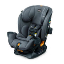 Chicco OneFit LX ClearTex All-in-One Car Seat in Smoke/Grey with protective side wings and cup holders.