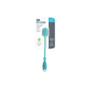 Chicco Silicone Bottle Brush with a soft, flexible head and non-slip handle, designed for safe bottle cleaning.