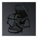 Chicco SmartSupport Backpack Carrier in solar color, featuring adjustable straps, breathable mesh sections, and a protective sun canopy.