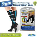 Cloudz - Compression Flight Socks, Medium (Black) Image 4