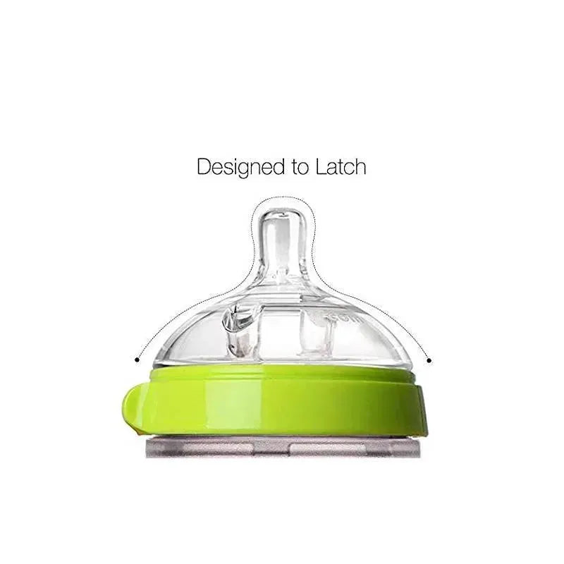 Comotomo 7Pk Baby Bottle Bundle Green