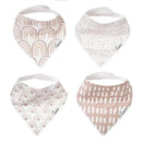 Copper Pearl - 4Pk Bliss Baby Bandana Drool Bibs Image 1