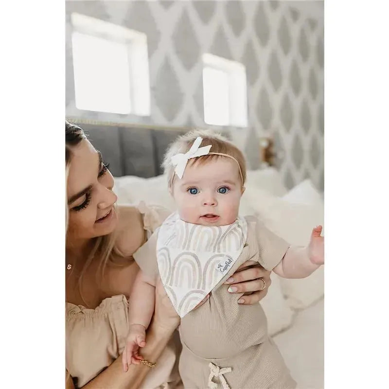 Copper Pearl - 4Pk Bliss Baby Bandana Drool Bibs Image 2
